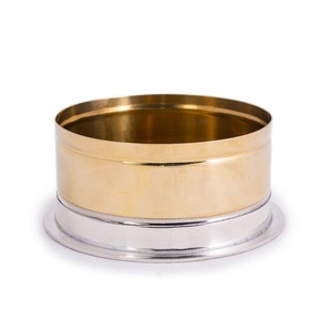 Posavasos para botellas de vino de Metal con acabado plateado de diseño único, perfectos para decoración artística del hogar y juegos de regalo para ocasiones especiales - Product Image 4