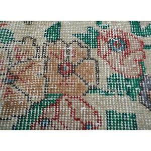 Alfombra Vintage de Lana 9x12, Roja y Naranja, Anudada a Mano con Diseños Florales y Abstractos para la Entrada del Hogar o la Habitación de Adolescentes - Pae-2890 - Product Image 3