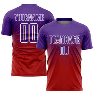 เสื้อฟุตบอลแบบซับลิเมชั่นสั่งทำพิเศษ 100% โพลีเอสเตอร์ สำหรับทุกเพศ ขายส่ง ชุดฟุตบอลแห้งเร็ว ระบายอากาศได้ดี ชุดกีฬาแบบปรับแต่งได้ - Product Image 4