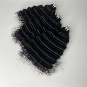 Super pas cher double dessiné vague profonde faisceaux vierges crus remy 100% extensions de cheveux humains vietnamiens - Product Image 1