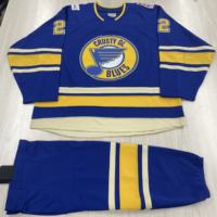 Camisetas de Hockey sobre Hielo Personalizadas, Transpirables, 100% Poliéster, Uniformes de Hockey por Mayor, Sublimación OEM, Impresión y Bordado en Blanco al por Mayor