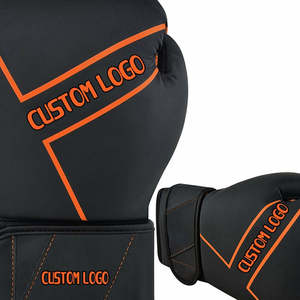 Gants de boxe en cuir véritable de nouvelle conception, design personnalisé, haute qualité, professionnels, respirants, fermeture à boucle et crochet - Product Image 2