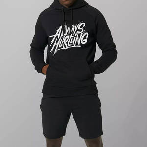 Vente en gros de vêtements pour garçons unisexes short à capuche d'hiver grande taille pour hommes logo personnalisé marque privée motif solide imprimé été - Product Image 5