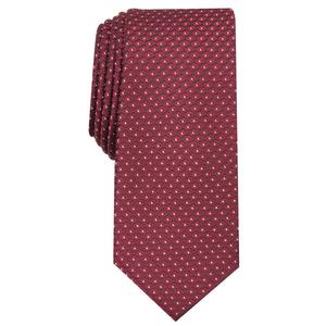 Cravatta da uomo Alfani con stampa geometrica slim fit, taglia regolare, colore rosso - Product Image 1