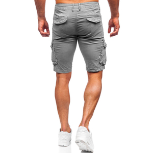 Short cargo d'été pour hommes en tissu léger et respirant avec de grandes poches pour les voyages en plein air et les vêtements décontractés - Product Image 3