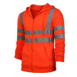 Sweats à capuche haute visibilité de haute qualité pour vêtements de travail d'hiver couleurs personnalisées avant haute visibilité Construction fournie par l'usine - Product Image 4