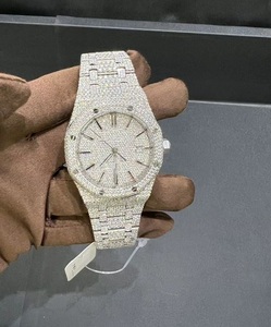 นาฬิกาเพชรมอยส์ซาไนต์สีขาว VVS1นาฬิกามีเอกลักษณ์เฉพาะสีโมอิสซานไนต์แบบเต็มรูปแบบนาฬิกาอัตโนมัติ41มม. สแตนเลสสตีล - Product Image 4