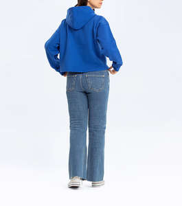 Jersey de invierno/otoño para mujer, Sudadera con capucha de punto sólido con tela transpirable antibolitas, insignia personalizable, posición del logotipo frontal - Product Image 4