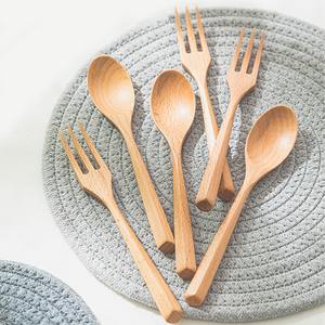 Best selling wood utensils premium dining <b>flatware</b> wooden utensil cutlery for events and daily use - Product Image 6