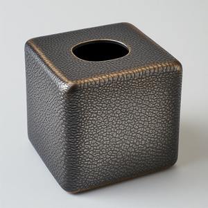 Caja de Pañuelos Contemporánea para el Hogar, Diseño de Líneas Limpias, Durabilidad de Metal Resistente, Hecha a Mano, Portátil, para Uso Decorativo Práctico en el Hogar - Product Image 5
