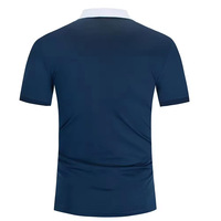 Camiseta Polo de Algodón para Hombre, Color Blanco y Azul Marino, Manga Corta, Informal, para Golf y Tenis, Fabricante de Ropa Deportiva Personalizada