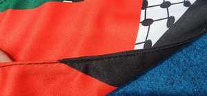 ผ้าพันคอลายธงผ้าโพลีเอสเตอร์แบบถักผ้าพันคอแบบสั่งทำ - Product Image 6