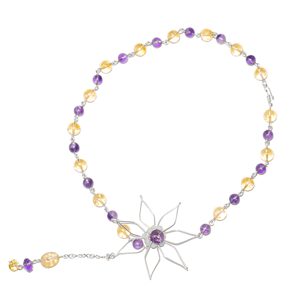 Collar de Moda 2025, Collar con Colgante de Girasol beGems para Mujer, Joyería Elegante Hecha a Mano, Accesorio de Moda, Regalo - Product Image 4