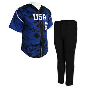 Ensemble de Maillot de Baseball Unisexe Imprimé 100% Polyester Respirant Séchage Rapide Personnalisable de Haute Qualité Vente en Gros Adultes Fabriqué au Pakistan - Product Image 1
