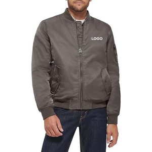 Bas prix Streetwear Logo personnalisé hiver Bomber vestes 2025 dernière conception coupe régulière collège Baseball veste pour hommes Streetwear - Product Image 1