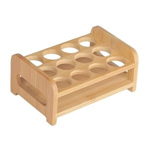 Type de sol Traditionnel Durable Multifonction Sesham Bois Casier À Vin Brillant Titulaire 8 Bouteilles Cintres 6 Supports De Stockage De Vin - Product Image 4