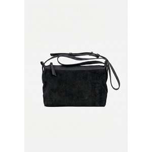Borsa a Tracolla in Vera Pelle Scamosciata per Donna - Made in Italy - Art. 25400" - Product Image 1