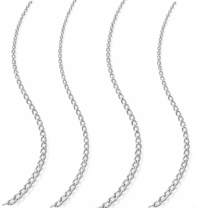 925 Sterling Silver <b>Cable</b> Chain 1.5mm Jewelry Findings Sold Per Inch - Product Image 2