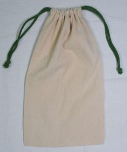 Luxury 100% Organic Cotton Drawstring <b>Bag</b> Custom Printed Eco-Friendly Reusable Women's Gift <b>Packaging</b> with Trendy Rope <b>Design</b> - Product Image 1