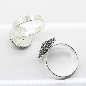 Shiny <b>Silver</b> <b>Napkin</b> Ring Holder for Elegant Table Decor Weddings Parties Hotel Dining Polished Metallic Finish From India - Product Image 3