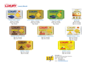 Hwa Tai LUXURY Sándwich de crema de calcio con sabor a chocolate 20gx10sx24pkts Vitamina A B1 B2 B6 D Sin colesterol Sin grasas trans Sin MSG - Product Image 2