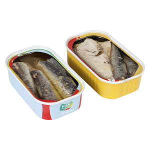 Sardines de poisson de fruits de mer en conserve dans l'huile végétale/huile de tournesol 125G - Product Image 6