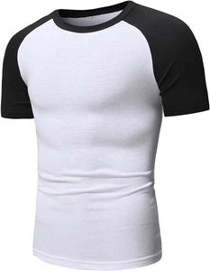 Camisetas de béisbol con estampado informal y cuello redondo de manga corta para hombre - Product Image 3