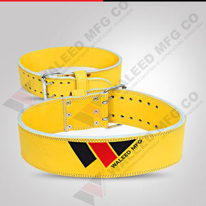 Cinturón de levantamiento de pesas de cuero de doble punta, cinturón de potencia de 10 mm de grosor, cinturón de entrenamiento de gimnasio de alta resistencia para fitness y levantamiento de pesas - Product Image 3