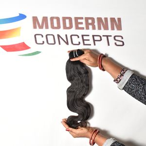 Paquetes de cabello Bodywave virgen Natural sin procesar 100% largo negro Templo Vietnamita humano indio onda de agua ninguno químico - Product Image 6