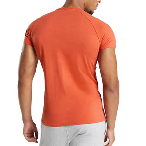 Vente en gros de vêtements de sport de course à pied personnalisés, t-shirts de fitness pour hommes, t-shirts de gym à col rond - Product Image 6