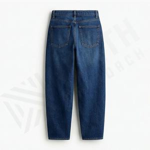 Jeans de Mezclilla de Cintura Alta para Mujer, Corte Holgado Informal, Cómodos para Todas las Temporadas, Elegantes, Color Personalizado, Pantalones de Moda - Product Image 2