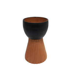 Portavelas de Pilar de Diseño Moderno Hecho de Arcilla, Color Terracota, para Decoración del Hogar y Restaurantes - Product Image 2