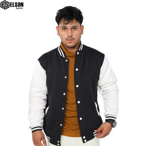 Vente en gros de vêtements américains taille adulte blouson de baseball tendance blouson universitaire tissé pour hommes veste unisexe - Product Image 3