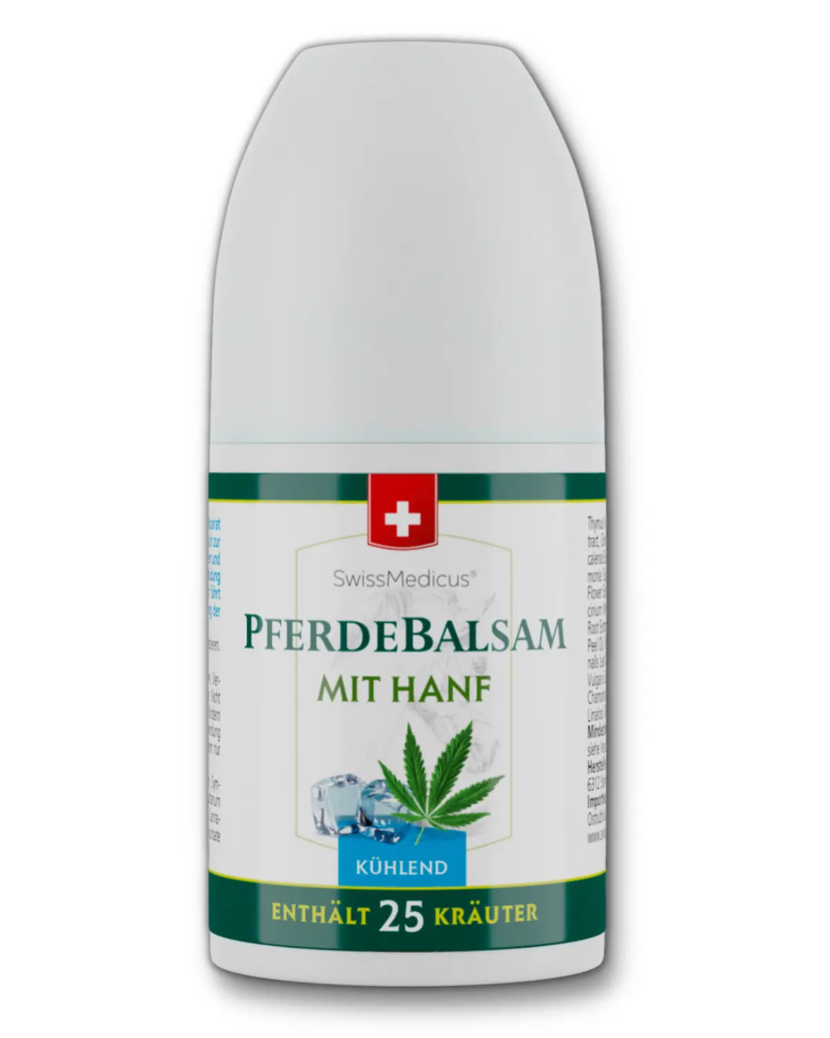 SwissMedicus Pferdebalsam gel à base de plantes pour les articulations et les muscles, qualité suisse, crème anti-douleur, varices, 90 ml