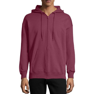 Hommes 100% coton polaire lourd à capuche avec fermeture éclair en métal, sweats à capuche unisexes avec poche avant, tendance, fabriqué au Pakistan - Product Image 1