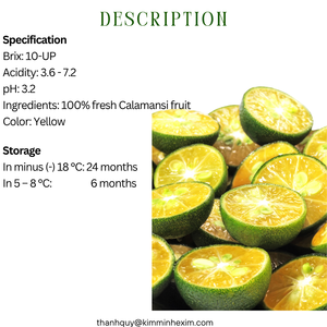 100% Jus de calamansi congelé de qualité supérieure Goût sucré Boissons Origine Vietnam - Product Image 3