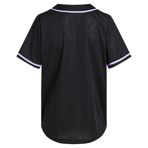 Camiseta de Béisbol con Logotipo Personalizado al por Mayor, con Impresión por Sublimación, Transpirable, de Color Sólido, con Botones Completos - Product Image 2