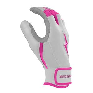 Guantes de bateo de béisbol y softbol de cuero genuino Cierre de gancho y bucle ambidiestro para adultos Transpirable Color personalizable - Product Image 2
