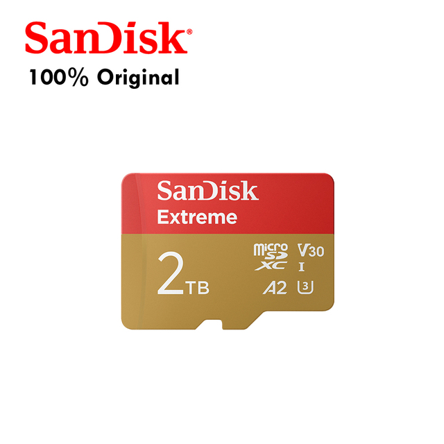 100% Original SanDisk Extreme SDSQXAV 2TB  Memory Card