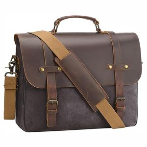 Sac de bureau en cuir véritable OEM de haute qualité pour hommes, sac en cuir avec logo personnalisé, nouvelle offre spéciale 2025 - Product Image 1