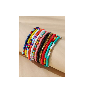 สร้อยข้อมือโบฮีเมียนสร้อยข้อมือดินโพลิเมอร์งานหัตถกรรม - Product Image 3