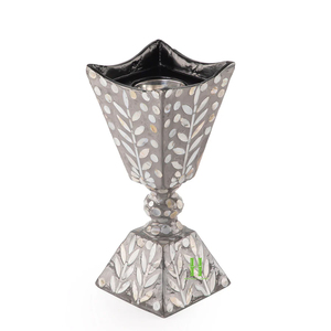 Brûleur d'encens arabe en bois vert à la mode Bakhoor incrusté de nacre brûleur d'encens de luxe arabe fait à la main du Vietnam - Product Image 6