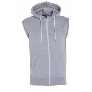 <b>Men's</b> <b>Sleeveless</b> Zip up <b>Hoodie</b> Solid Pattern Bodybuilding Gym Tank Tops Plus Size Stringer <b>Hoodie</b> 100% Cotton Gym Fitness Wear - Product Image 4