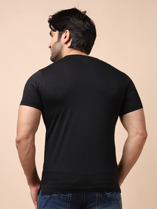 เสื้อยืดผ้าฝ้ายพอดีตัวสำหรับผู้ชายผ้านิ่มระบายอากาศได้ดีเสื้อผ้าลำลองมีสไตล์สีพื้นอเนกประสงค์ - Product Image 4