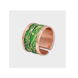 2024 Texas Trendy Simple Ohio Jewelry Cobre sólido Mujeres 8 cm Anillos de dedo de cobre para la artritis Precio para hombres y mujeres - Product Image 1