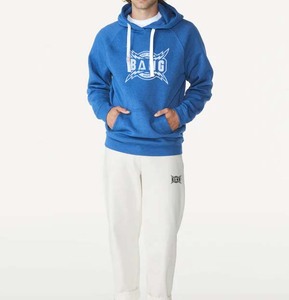 เสื้อฮู้ดแบบสวมหัวของผู้ชายเสื้อสเวตเตอร์ผ้าย้อมสีทึบทรงหลวมโอเวอร์ไซส์ย้อมสีเรียบ - Product Image 1