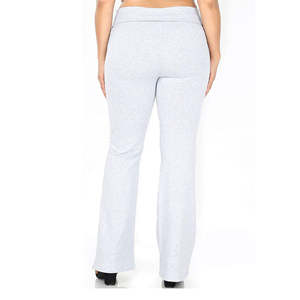 Wholesale <b>Women</b> Flare Jogger Pants And <b>Trousers</b> 100% Cotton Breathable Soft Baggy Wide Straight Leg Pants Baggy Sweatpants - Product Image 5