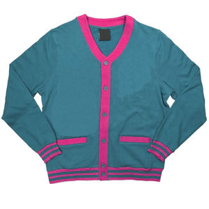 Custom Unisex <b>Cardigan</b> Sweater For 100% Cotton Breathable V-neck <b>Oversized</b> Drop Shoulder Thick Quick Dry Anti-Wrinkle Sweater - Product Image 5