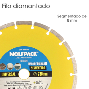 Disco Diamante 230 mm. General Obra Segmentato Sinterizado - Product Image 3