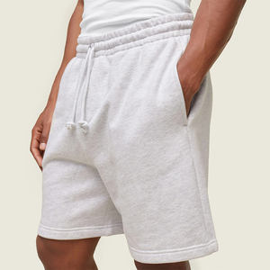 Pantalones cortos de trabajo personalizados para hombre al por mayor, pantalones cortos holgados deportivos de verano para hombre, pantalones cortos de moda de algodón polar con bolsillo para hombre - Product Image 2